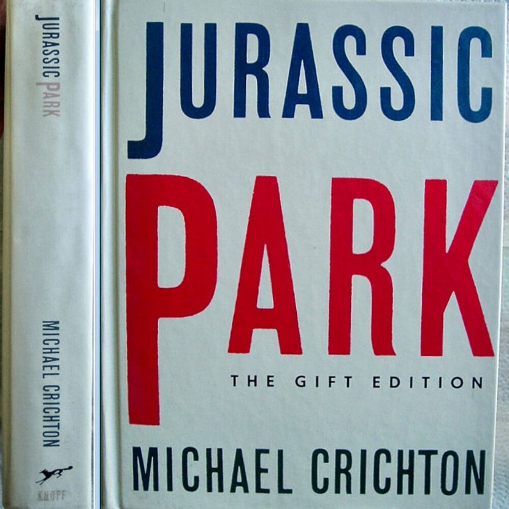 JURASSIC PARK by Michael Crichton Knoff Publisher Signed Gift Edition 1993 Book